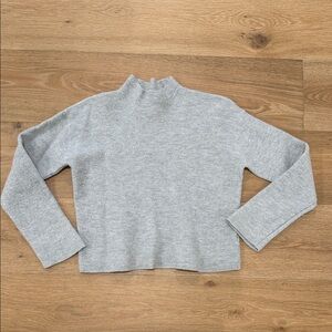 Aritzia Light Gray Turtleneck Sweater